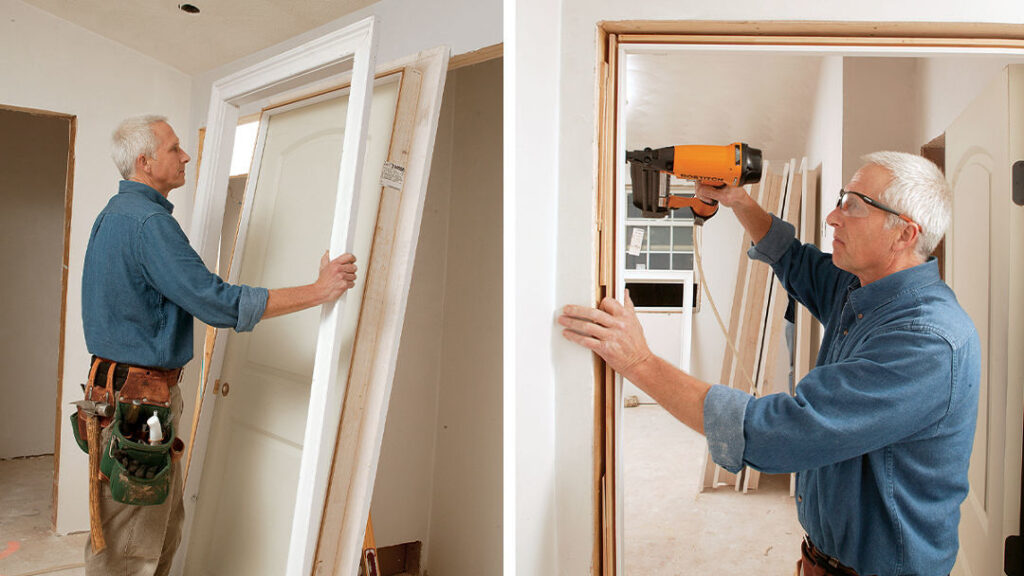 Door frame installation in London